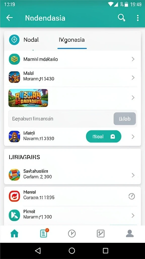 Tampilan awal yang menarik dengan karakter utama.