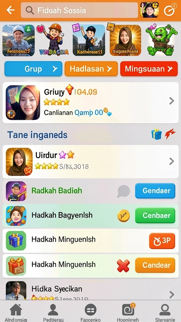 Karakter-karakter unik dengan skill yang berbeda.
