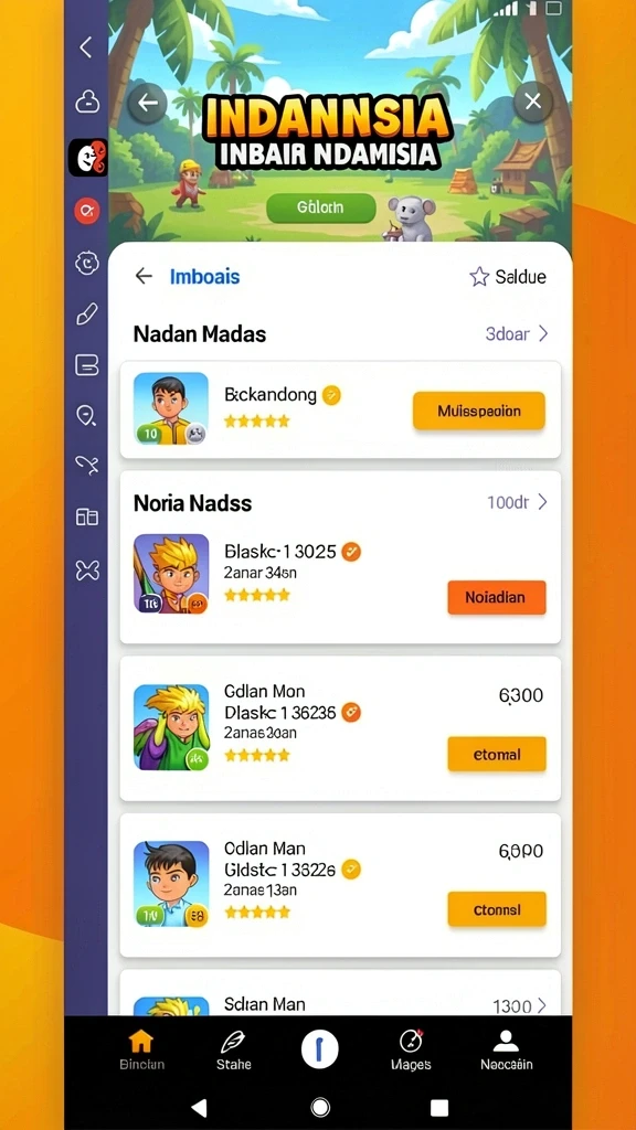 Level petualangan yang penuh tantangan.