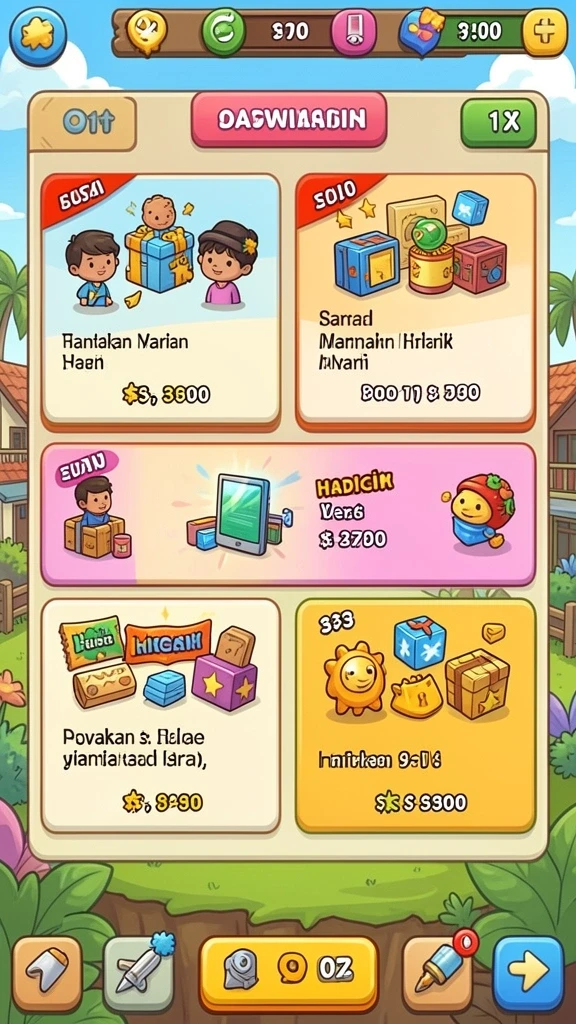 Tampilan antarmuka yang menarik dan modern.