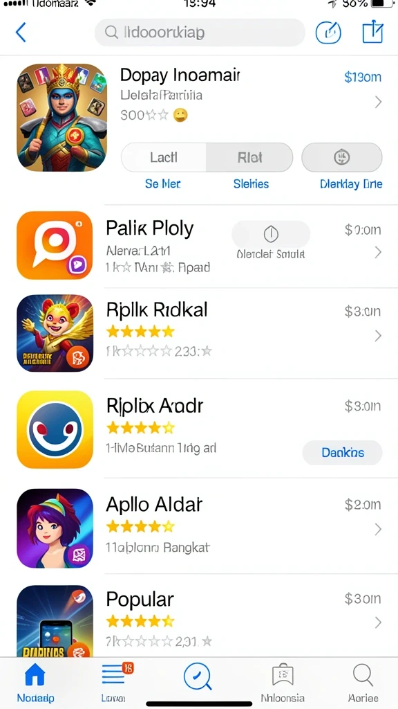 Tangkapan layar menampilkan level awal yang penuh warna.
