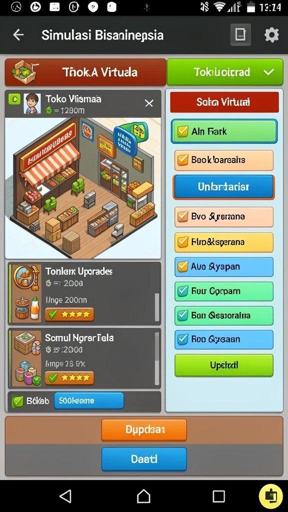 Sistem upgrade yang menarik dan interaktif.