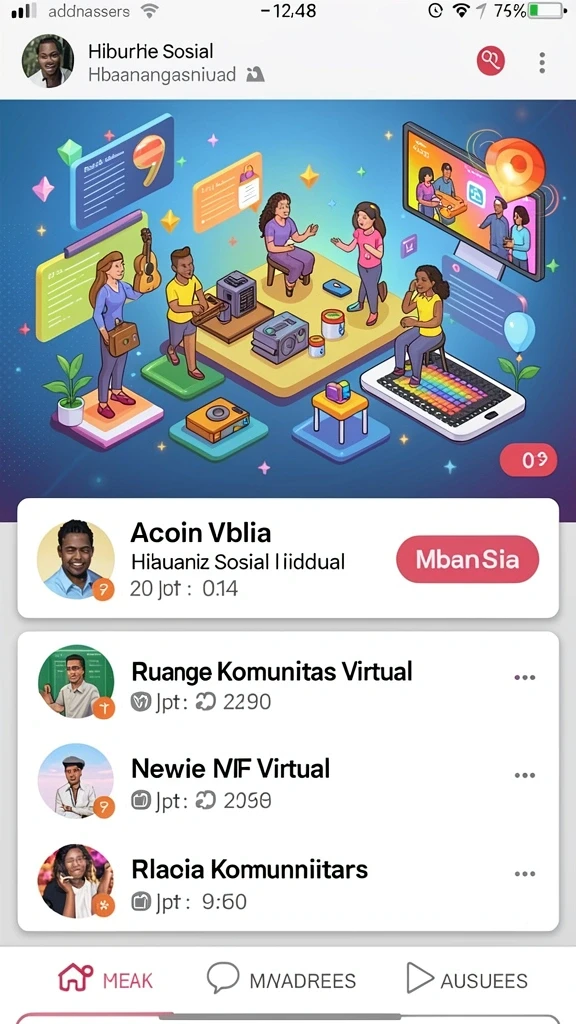 Pengaturan lingkungan yang beragam dan indah.