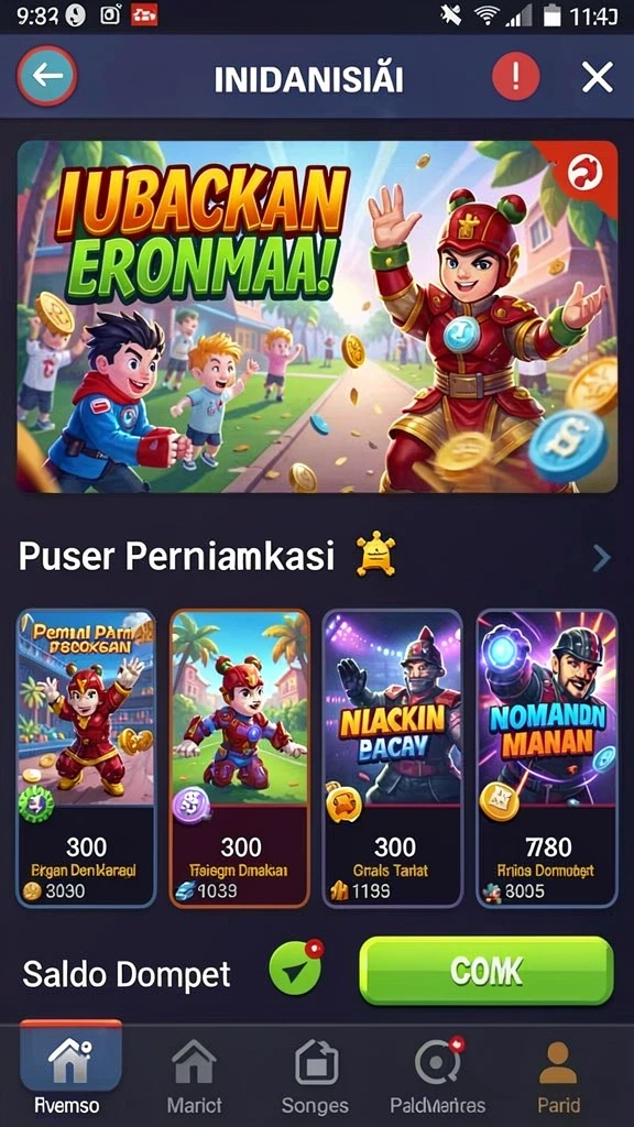 Tampilan awal aplikasi yang menarik dan mudah digunakan.