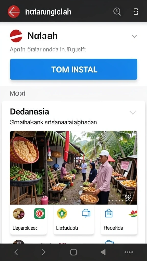 Tampilan awal permainan yang menarik dan dinamis.