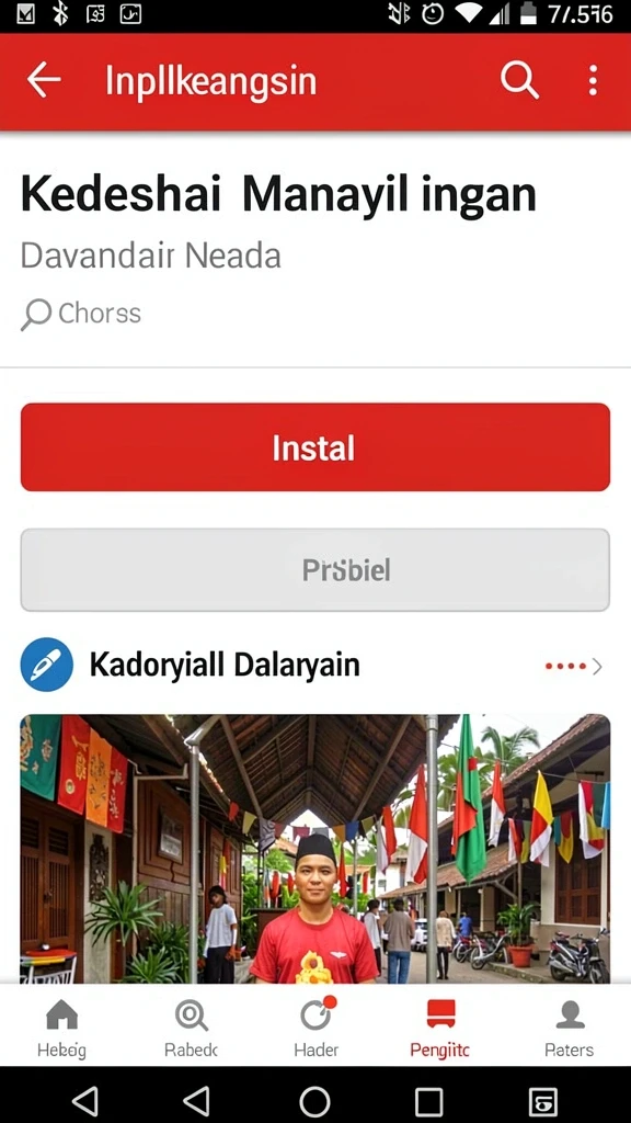 Tampilan awal yang menarik dan penuh warna.