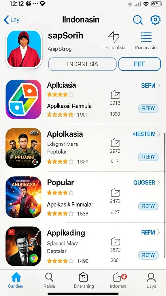 Tampilan awal aplikasi yang menarik dan informatif.