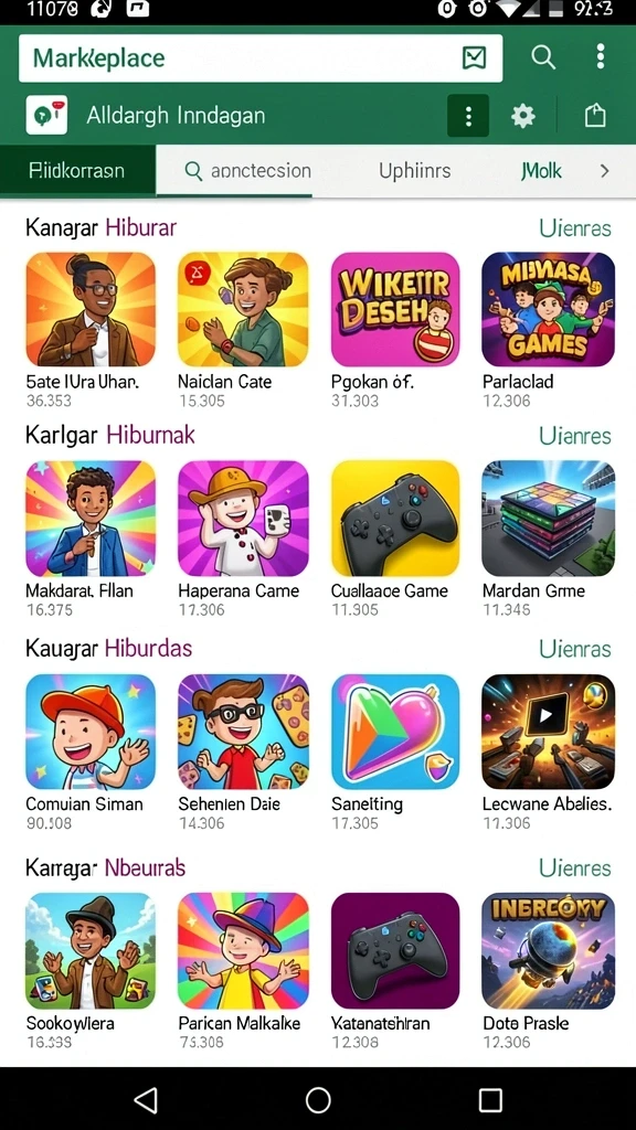 Fitur turnamen yang menambah keseruan permainan.