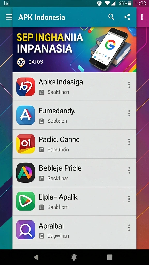 Tampilan awal yang menarik dan interaktif.