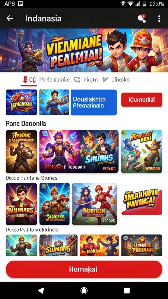 Pertarungan epik melawan monster jahat di pegunungan.