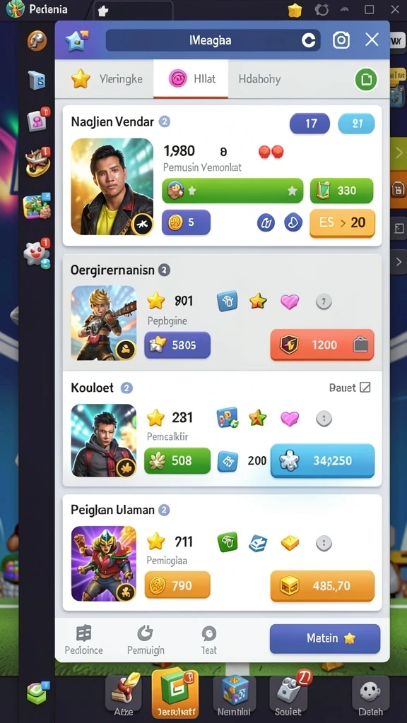 Tampilan luar game yang memukau dan menarik.
