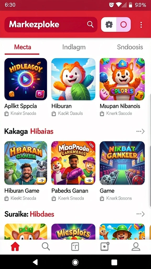 Gambaran interaksi sosial antar pemain.