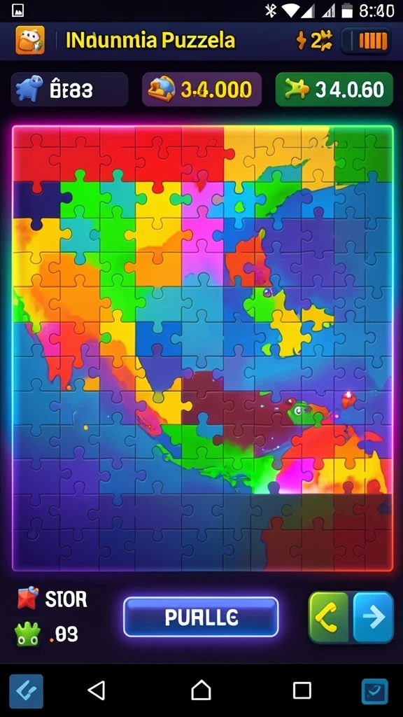 Screenshot 2 menampilkan pemandangan indah dari salah satu level permainan.