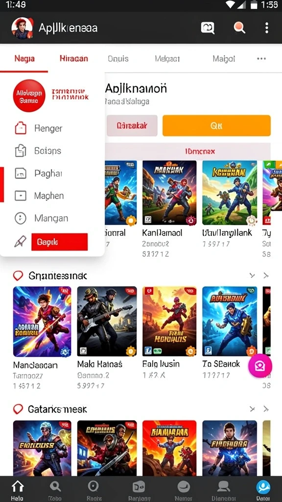 Berbagai pilihan permainan yang seru dan menantang.