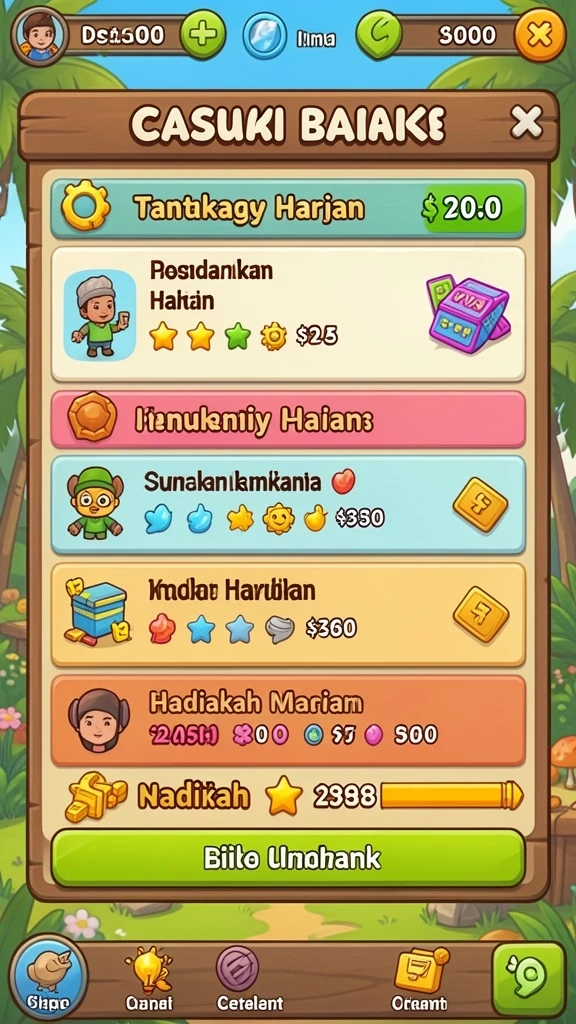 Fitur sosial yang memungkinkan interaksi dengan pemain lain.