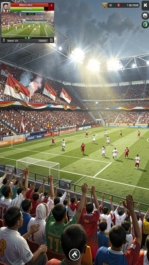 Pemandangan indah dalam game yang membuat betah bermain.