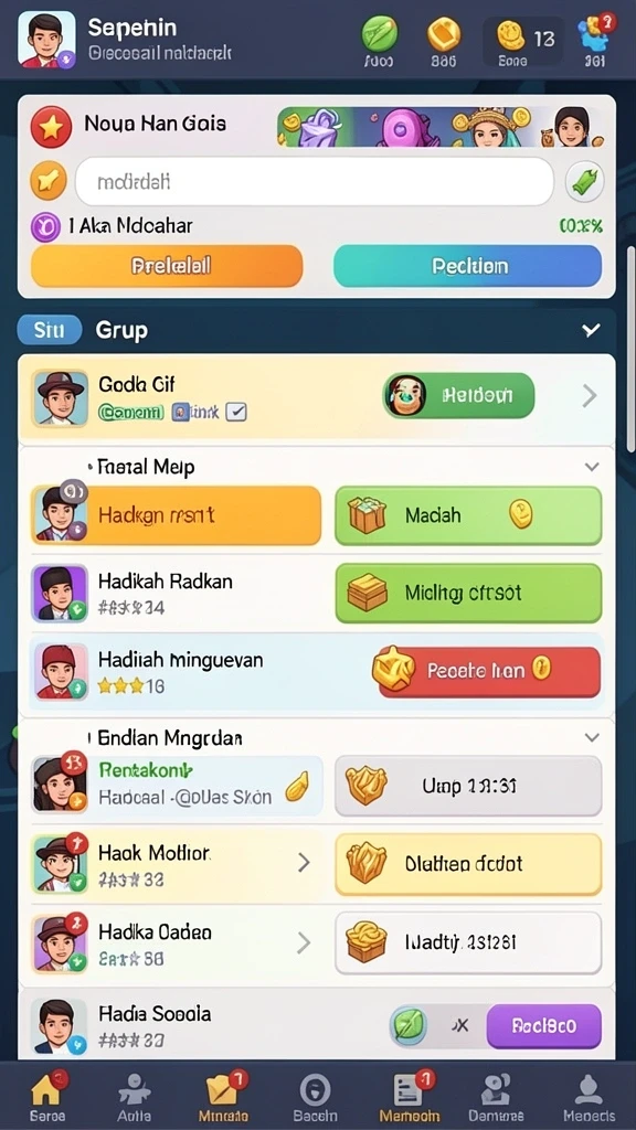 Misi menarik untuk menambah pengalaman bermain.