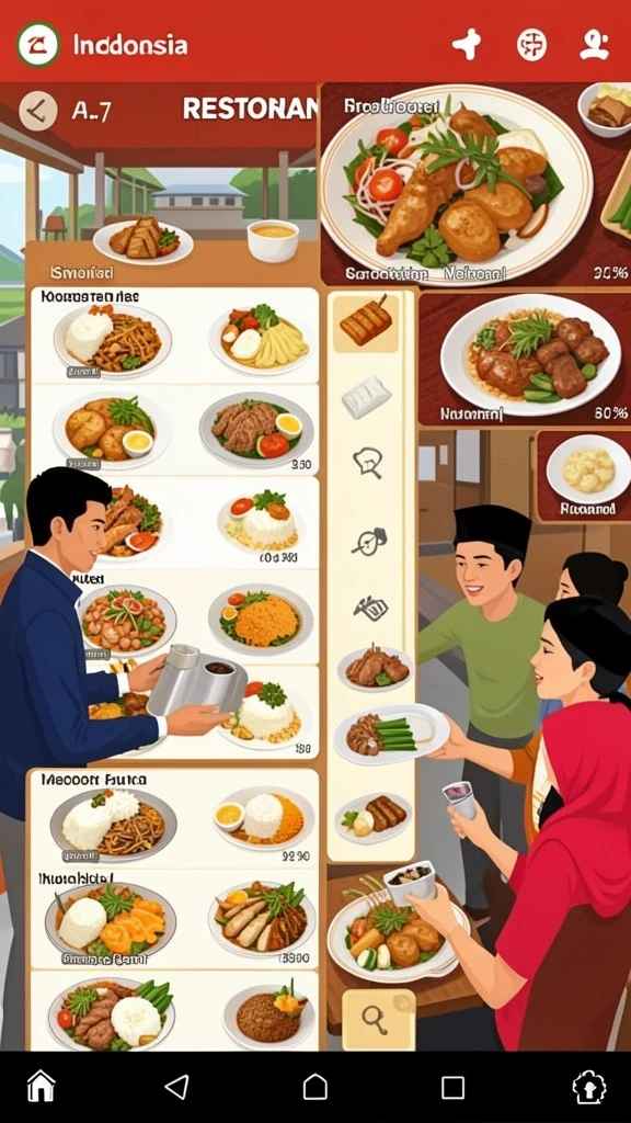 Tampilan antarmuka yang user-friendly.